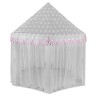 Tente enfant gris et rose Kruzzel 23476