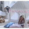 Tente enfant gris et rose Kruzzel 23476