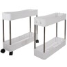 Desserte étagère cuisine/salle de bain sur roulettes Ruhhy 24291