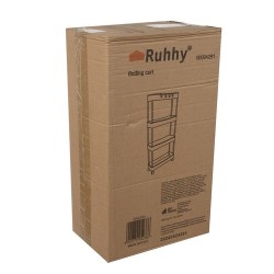Desserte étagère cuisine/salle de bain sur roulettes Ruhhy 24291