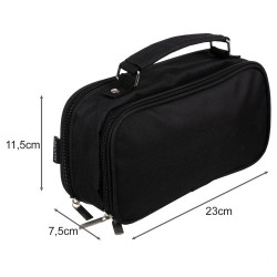 Trousse double pliable - noir Maaleo 24516