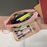 Trousse double pliable - rose Maaleo 24519