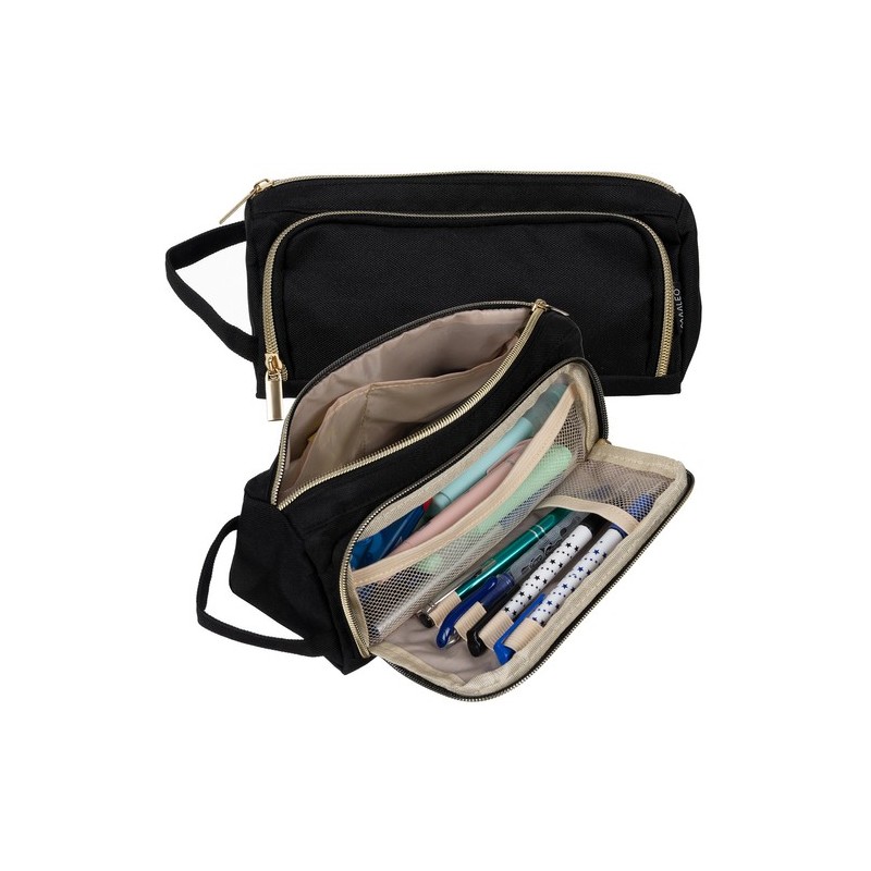 Trousse double pliable - noir Maaleo 24502