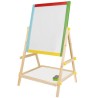 Tableau pour enfant en bois double face 65,5 x 40 x 33 cm + crayons offert