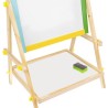 Tableau pour enfant en bois double face 65,5 x 40 x 33 cm + crayons offert