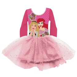 Robe de ballet à fleurs Disney Princess pour enfants de 2 à 6 ans