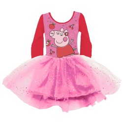 Robe de ballet Peppa Pig Cherry pour enfants de 2 à 6 ans