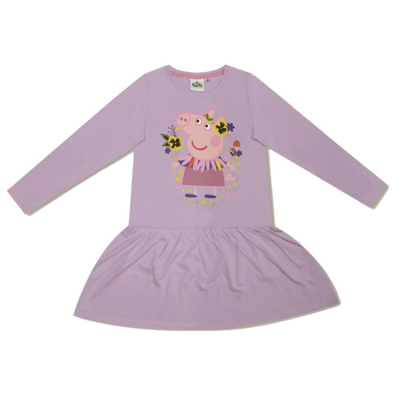 Robe fleurie Peppa Pig pour enfants de 3 à 8 ans