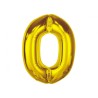 Number Gold Gold number 0 foil balloon 92 cm