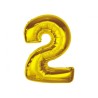 Number Gold Gold Number 2 Foil Balloon 92 cm