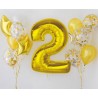 Number Gold Gold Number 2 Foil Balloon 92 cm