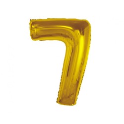 Number Gold Gold Number 7 Foil Balloon 92 cm