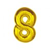 Number Gold Gold number 8 foil balloon 92 cm