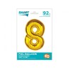 Number Gold Gold number 8 foil balloon 92 cm