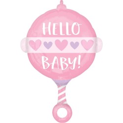 Ballon aluminium bébé fille 60 cm