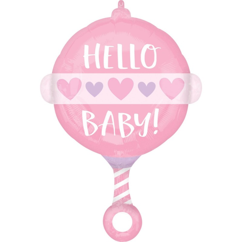 Ballon aluminium bébé fille 60 cm