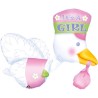 Baby Baby Girl Girl foil balloon 81 cm