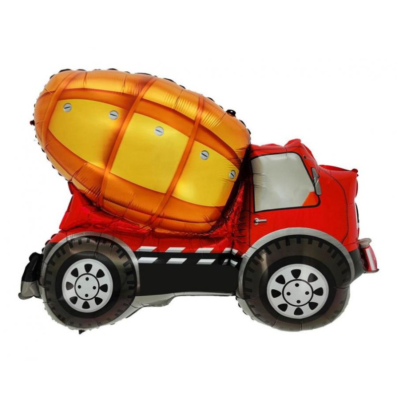 Vehicle Concrete Mixer Foil Balloon 67 cm