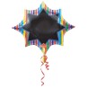 Colour Black Board foil balloon 88 cm