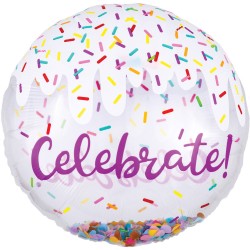 Celebrate Celebrate, 71 cm Foil Balloon with Confetti