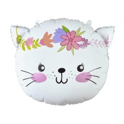 Cat Cat Flower, foil balloon 44 cm