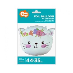 Cat Cat Flower, foil balloon 44 cm