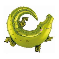 Crocodile Crocodile, ballon aluminium 80 cm