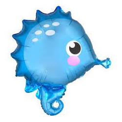 Ballon aluminium poisson hippocampe 53 cm