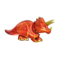 Ballon aluminium Dinosaure Triceratops 109 cm