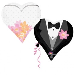 Wedding Heart foil balloon 76 cm