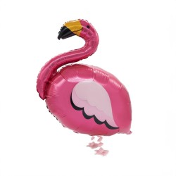 Ballon aluminium flamant rose 83 cm