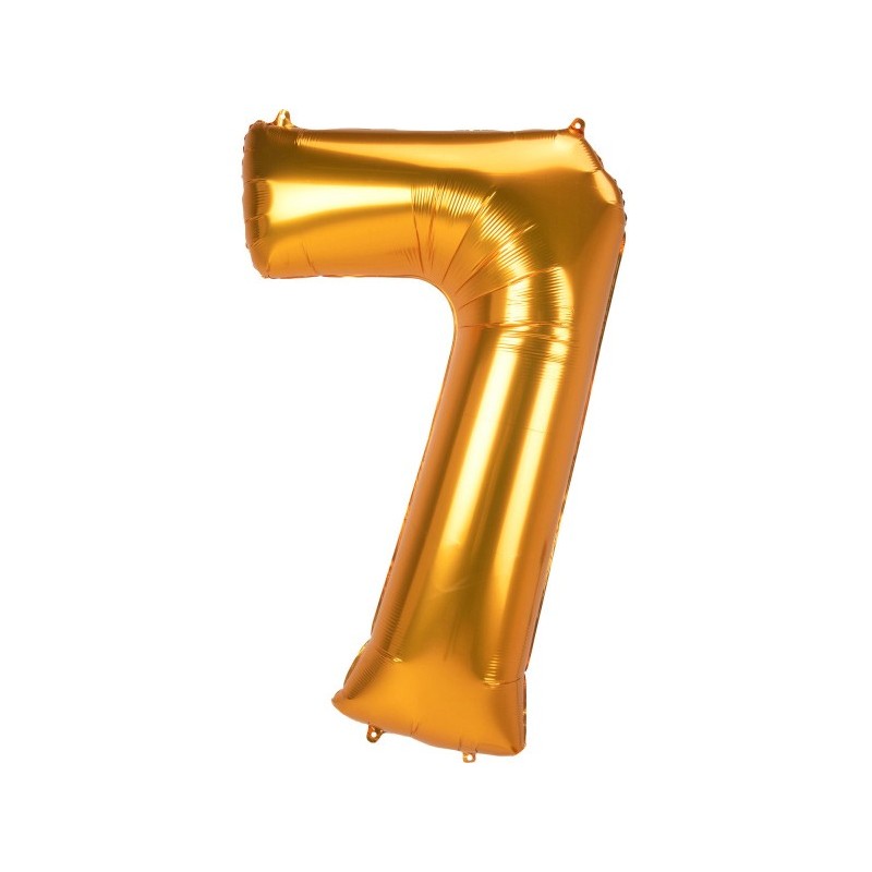 Number Gold, Gold number 7 foil balloon 134 cm