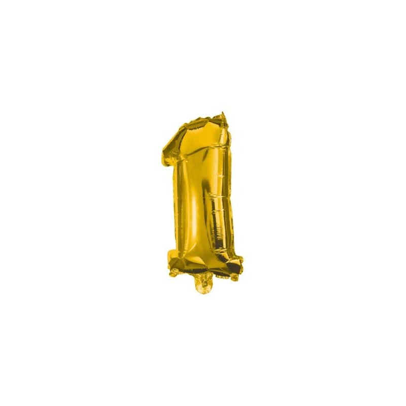 Number Gold Giant Number 1 Foil Balloon 85 cm