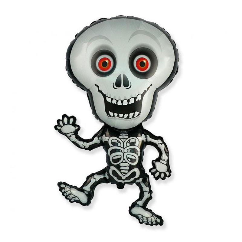 Halloween Smile Skeleton foil balloon 101 cm