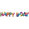 Happy Birthday Happy Birthday Rainbow Foil Balloon 76 cm