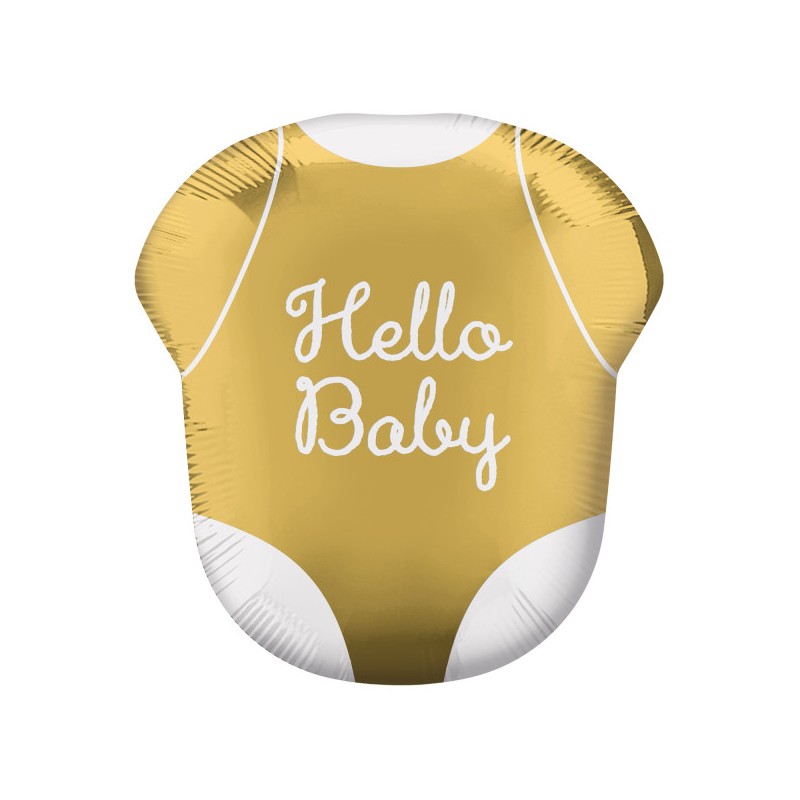 Ballon aluminium Baby Hello 60 cm