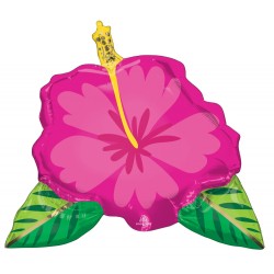 Ballon aluminium fleur d'hibiscus 68 cm