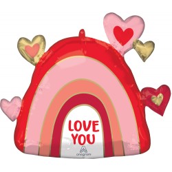 Ballon aluminium "Love I love you" 66 cm