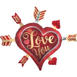 Love I love You, I Love You foil balloon 86 cm