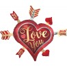 Love I love You, I Love You foil balloon 86 cm