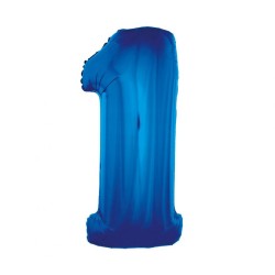 Number B&C Blue Blue Number 1 Foil Balloon 92 cm