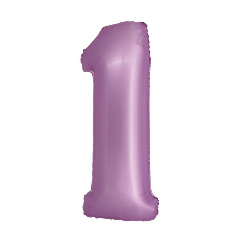 Number Lavender Mat Lavender Number 1 Foil Balloon 76 cm Number Lavender Mat Lavender Number 1 Foil Balloon 76 cm