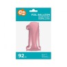 Number Light Pink, Number 1 Foil Balloon 92 cm