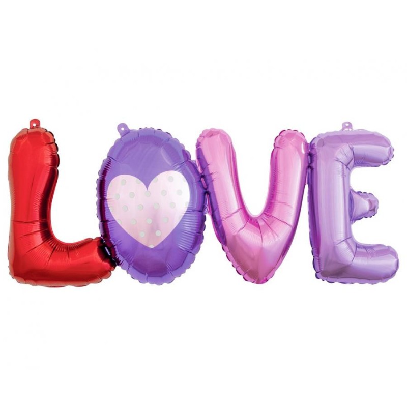 Love Love foil balloon 74x29 cm