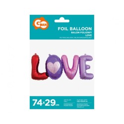 Love Love foil balloon 74x29 cm