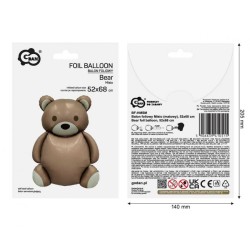 Teddy Bear Brown foil balloon 68 cm