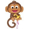 Monkey Happy foil balloon 91 cm