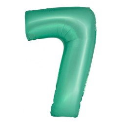 Number Mint Mat Mint number 7 foil balloon 76 cm