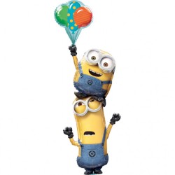 Ballon en aluminium empilable Minions 154 cm