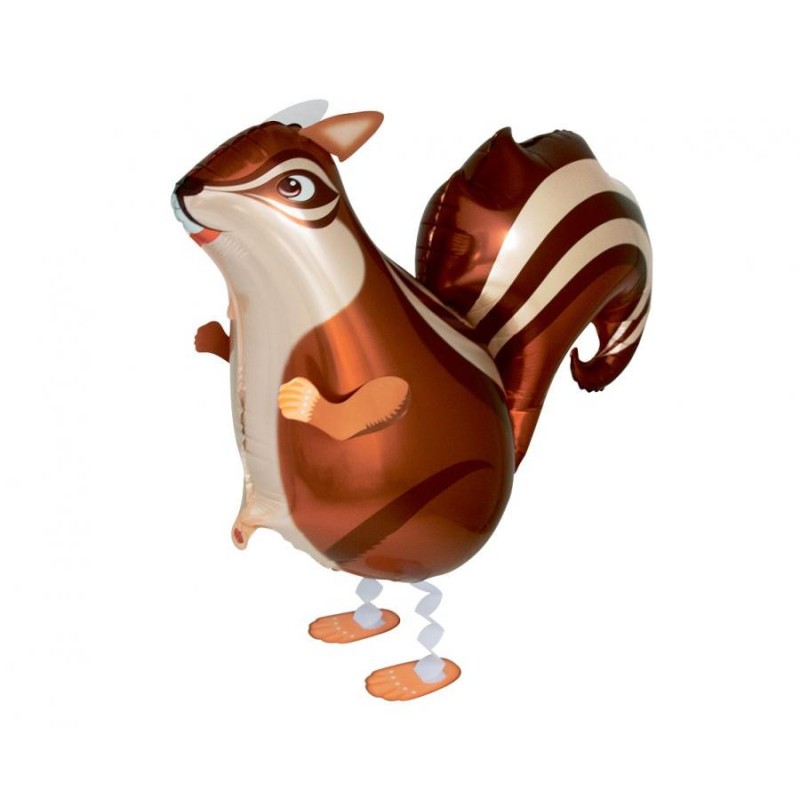 Chipmunk Squirrel, walking foil balloon 55 cm